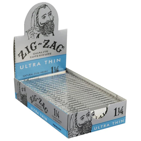 Zig-Zag Ultra Thin Rolling Papers | 1 1/4 Size | | 1pk | 32 Leaves per Pack