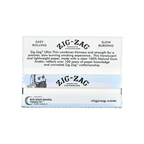Zig-Zag Ultra Thin Rolling Papers | 1 1/4 Size | | 1pk | 32 Leaves per Pack