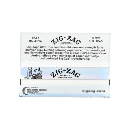 Zig-Zag Ultra Thin Rolling Papers | 1 1/4 Size | | 1pk | 32 Leaves per Pack