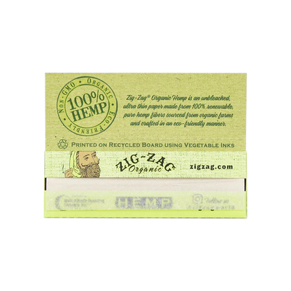 Zig Zag Organic Hemp Rolling Papers |  1 1/4 Size | 1pk | 50 Leaves per Pack