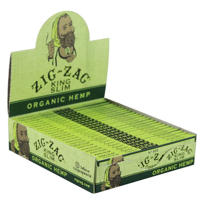 Zig Zag Organic Hemp Rolling Papers | King Size Slim | | 1pk | 32 Leaves per Pack