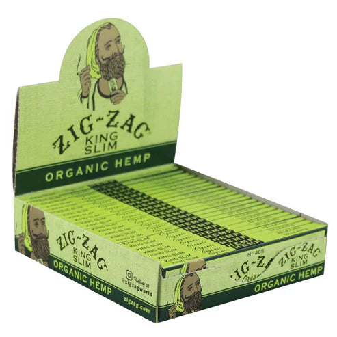 Zig Zag Organic Hemp Rolling Papers | King Size Slim | | 1pk | 32 Leaves per Pack
