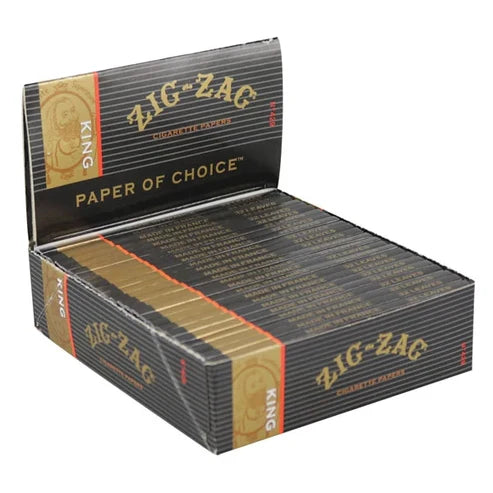 Zig Zag Rolling Papers Black | King Size | 1pk | 32 Leaves per Pack