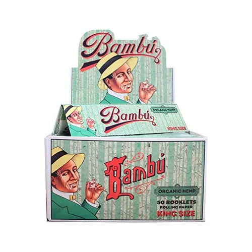 Big Bambu Organic Hemp Rolling Papers | King Size | 1pk | 33 Leaves per Pack