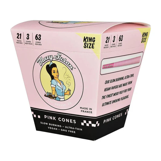 Blazy Susan Pink Pre-Rolled Cones | King Size | 1pk | 3 Cones per Pack