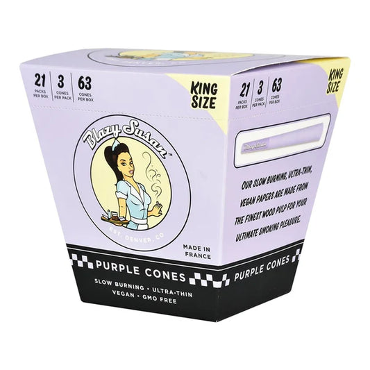 Blazy Susan Purple Pre-Rolled Cones | King Size | 1pk | 3 Cones per Pack