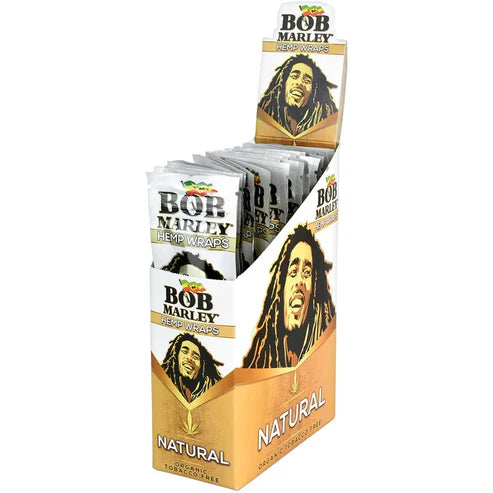 Bob Marley Hemp Wraps | 1pk | Natural | 2 Wraps per Pack