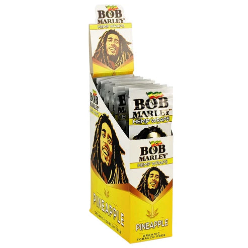 Bob Marley Hemp Wraps | 1pk | Pineapple | 2 Wraps per Pack