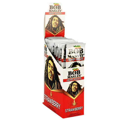 Bob Marley Hemp Wraps | 1pk | Strawberry | 2 Wraps per Pack
