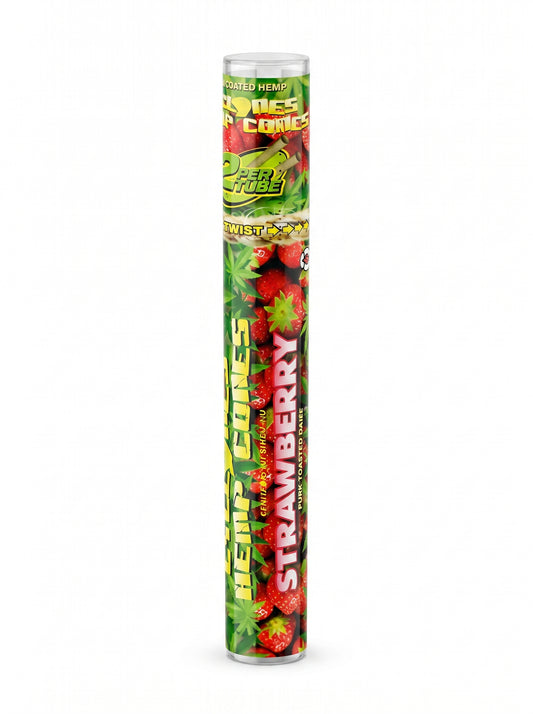 Cyclones Hemp Cones | Strawberry | 1 Tube  | 2 Pre-Rolled per Tube