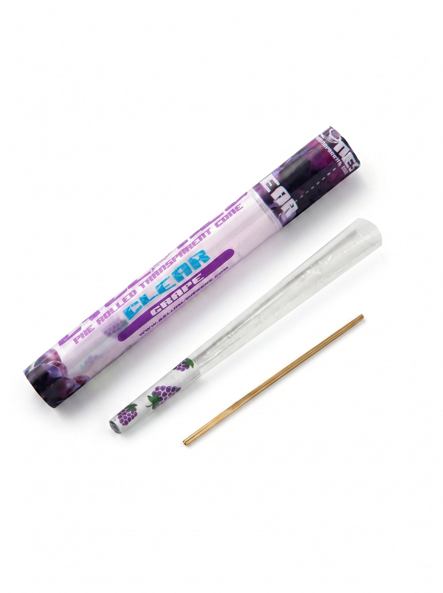 Cyclones Pre-Rolled Transparent Cones | Grape | 1 Tube  | 2 Pre-Rolled per Tube