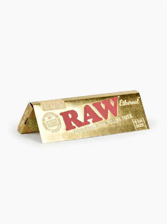 RAW Ethereal Classic Rolling Papers | 1 1/4 Size | 1pk | 50 Leaves per Pack