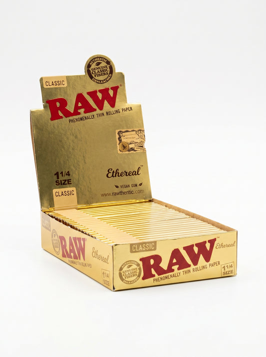 RAW Ethereal Classic Rolling Papers | 1 1/4 Size | 1pk | 50 Leaves per Pack
