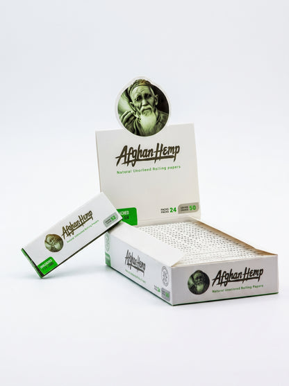 Afghan Hemp Rolling Papers | 1 1/4 | 1pk | 50 Leaves per Pack