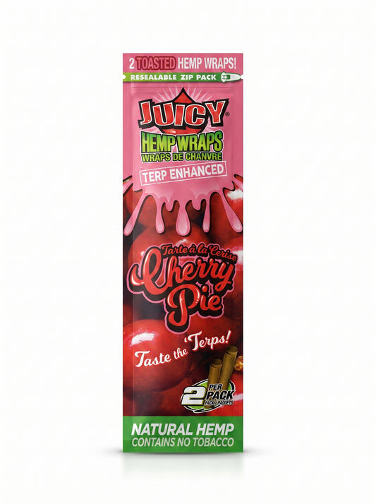 Juicy Terp Enhanced Hemp Wraps | Cherry Pie | 1pk | 2 Wraps per Pack