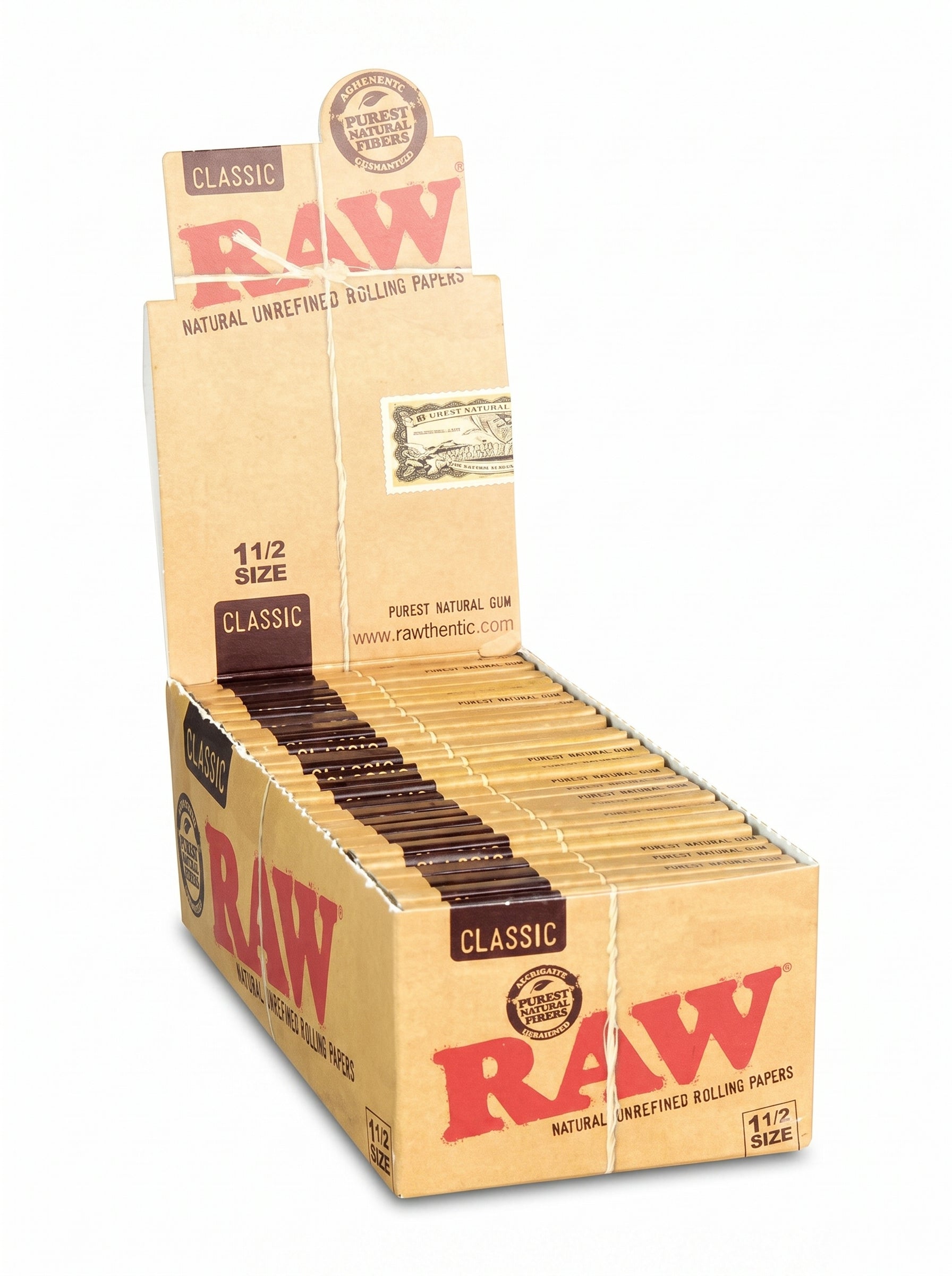 RAW Classic Rolling Papers | 1 1/2 Size | 1pk | 33 Leaves per Pack