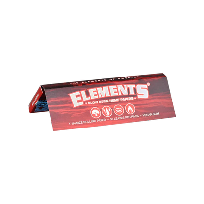 Elements Hemp Rolling Papers | 1 1/4 Size | 1pk | 50 Leaves per Pack