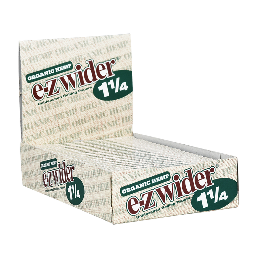 EZ Wider Organic Hemp Rolling Papers | 1 1/4 Size | 1pk | 24 Leaves per Pack