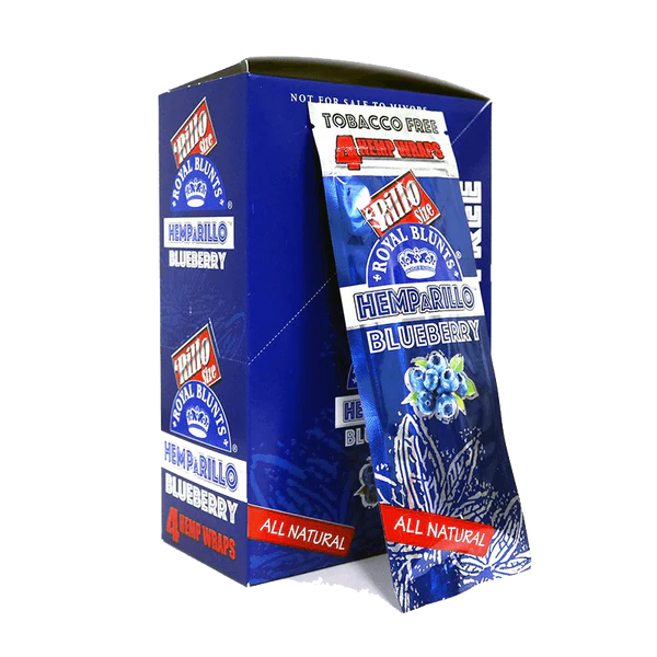 Royal Blunts Hemparillo Hemp Wraps | Blueberry | 1pk  | 4 Hemp Wraps per Pack