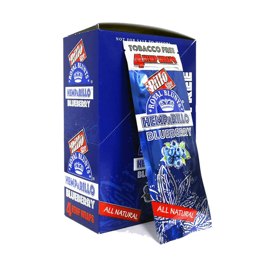 Royal Blunts Hemparillo Hemp Wraps | Blueberry | 1pk  | 4 Hemp Wraps per Pack
