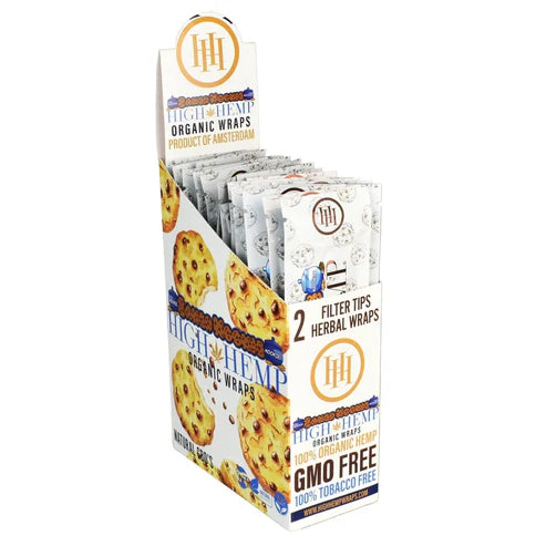 High Hemp Organic CBD Wraps w/Filter Tips  | Baked Cookies | 1pk | 2 Wraps per Pack