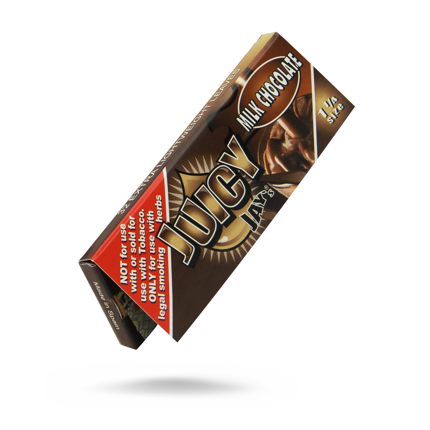 Juicy Jay's Flavored Rolling Papers | Milk Chocolate | 1 1/4 Size | 1pk | 32 Leaves per Pack