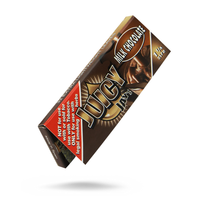 Juicy Jay's Flavored Rolling Papers | Milk Chocolate | 1 1/4 Size | 1pk | 32 Leaves per Pack