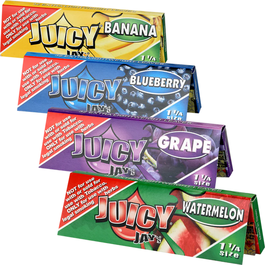 Juicy Jay's Flavored Rolling Papers | Watermelon | 1 1/4 Size | 1pk | 32 Leaves per Pack