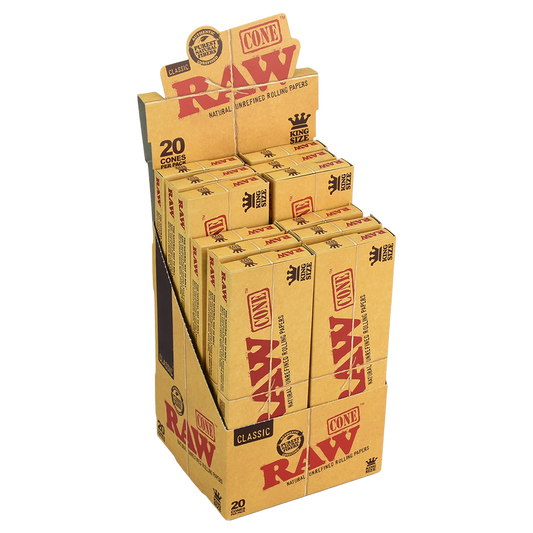 RAW Classic Cones  | King Size Size | 1bx | 20 Cones per Box