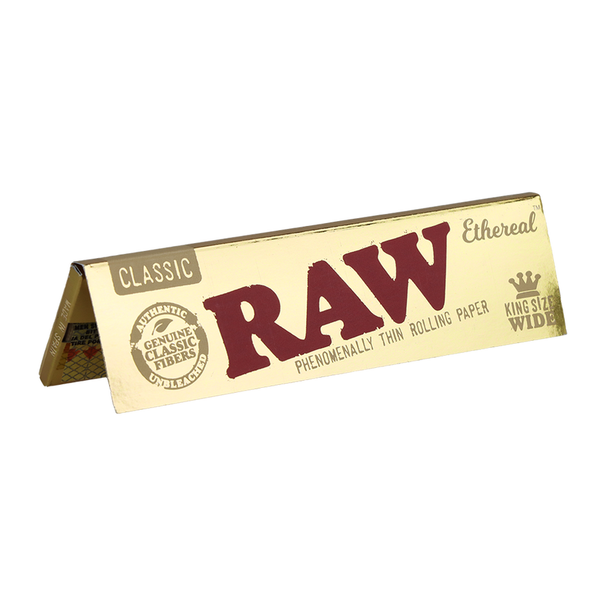 RAW Ethereal Classic Rolling Papers | King Size Wide | 1pk | 50 Leaves per Pack