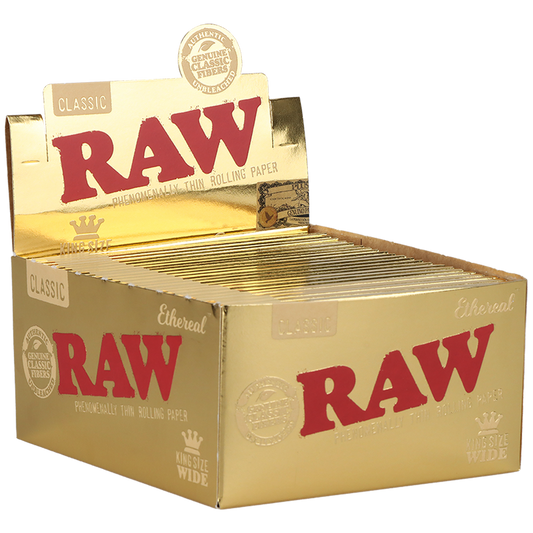 RAW Ethereal Classic Rolling Papers | King Size Wide | 1pk | 50 Leaves per Pack
