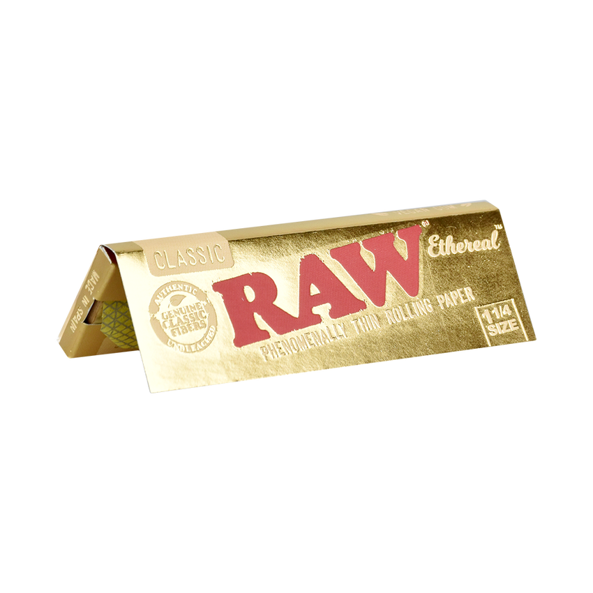 RAW Ethereal Classic Rolling Papers | 1 1/4 Size | 1pk | 50 Leaves per Pack