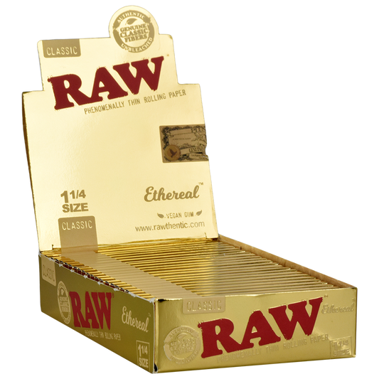 RAW Ethereal Classic Rolling Papers | 1 1/4 Size | 1pk | 50 Leaves per Pack