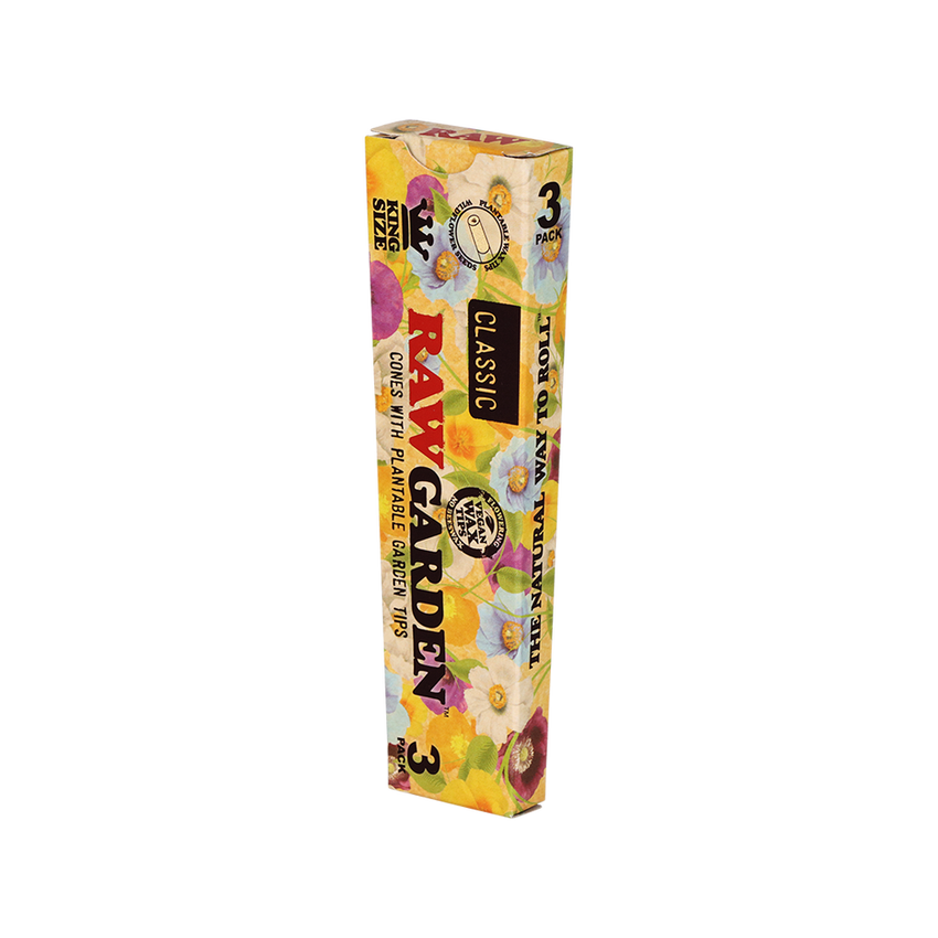 RAW Garden Cones | King Size |  1pk | 3 Cones per Pack