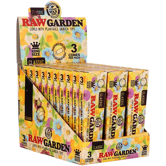 RAW Garden Cones | King Size |  1pk | 3 Cones per Pack