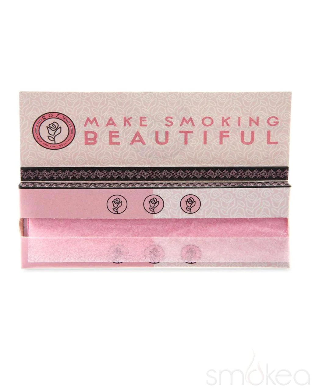 Rozy Pink European Rolling Papers | 1 1/4 Size | 1pk | 50 Fine European Leaves per Pack