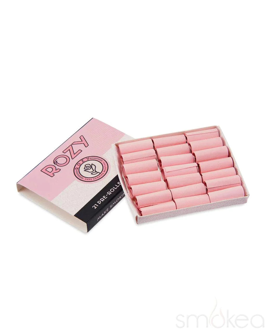 Rozy Pink European Rolling Papers w/Tips | 1 1/4 Size | 1pk | 50 Fine European Leaves per Pack | 16 Pre-Rolled Tips per Pack