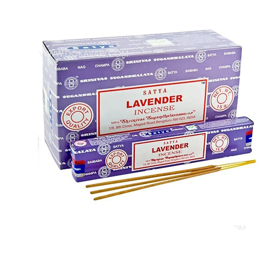 Satya Nag Champa Incense Sticks | Lavender | 1bx | 15g