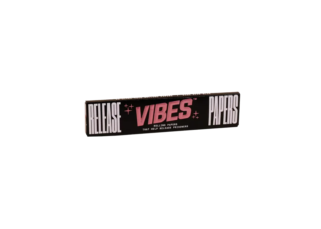 VIBES Ultra Thin Rolling Papers | King Size  | 1pk | 33 Leaves per Pack