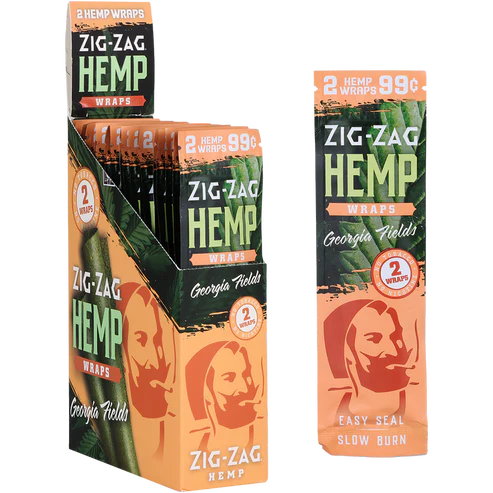Zig Zag Hemp Wraps | 2pc | Georgial Fields | 2 Hemp Wraps per Pack