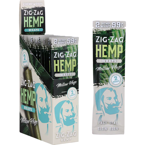 Zig Zag Hemp Wraps | 2pc | Mellow Haze | 2 Hemp Wraps per Pack