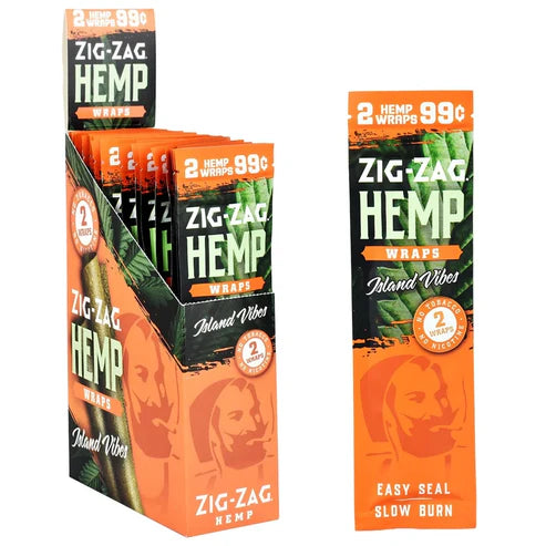Zig Zag Hemp Wraps | 2pc | Island Vibes | 2 Hemp Wraps per Pack