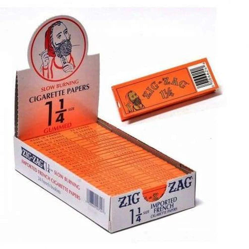 Zig Zag French Orange Rolling Papers | 1 1/4 Size | 1pk | 32 Leaves per Pack